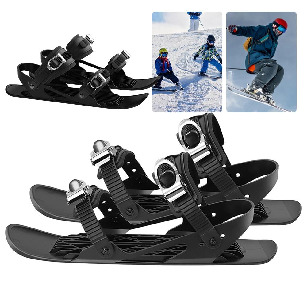 미니 스키 스케이트 스키 부츠, 경량 짧은 스키 신발, 겨울 야외 스포츠용 스노우블레이드